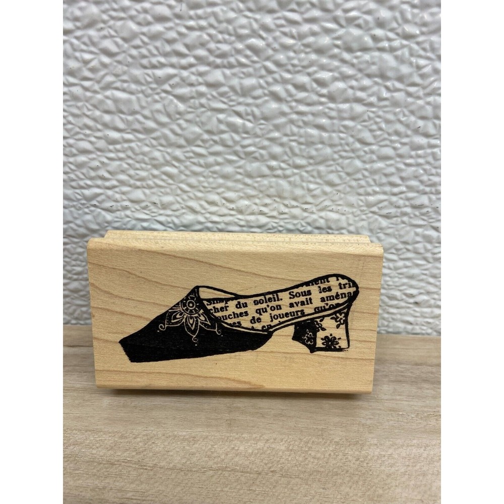 Inkadinkado Woman Shoe Wood Mounted Rubber Stamp